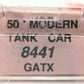 Roundhouse 8441 N Scale GATX 50' Modern Tank Car #52611 EX/Box