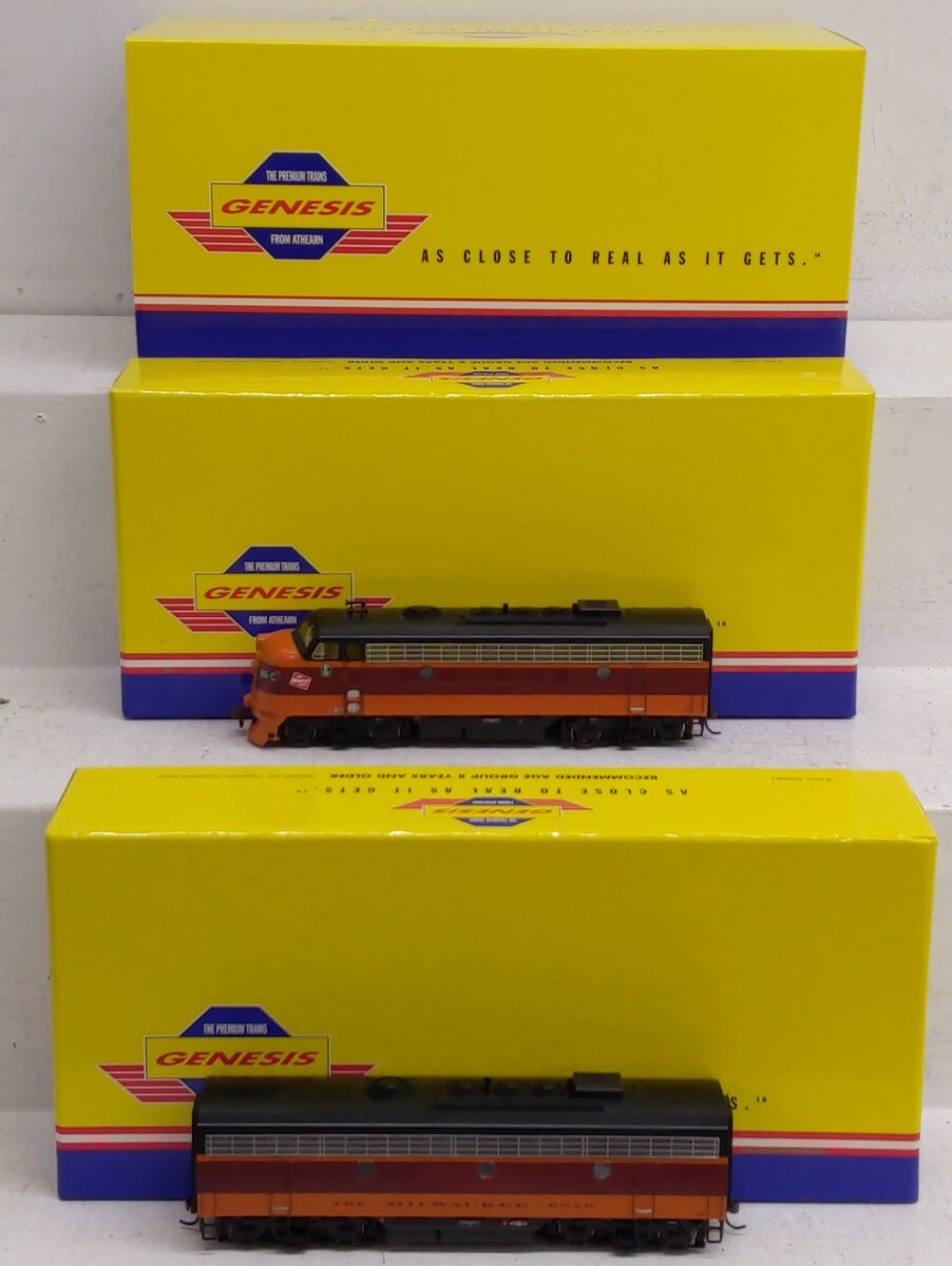 Athearn 0G3200B HO Scale Milwaukee F9A & F9B Locomotive Set #86C & 86D LN/Box