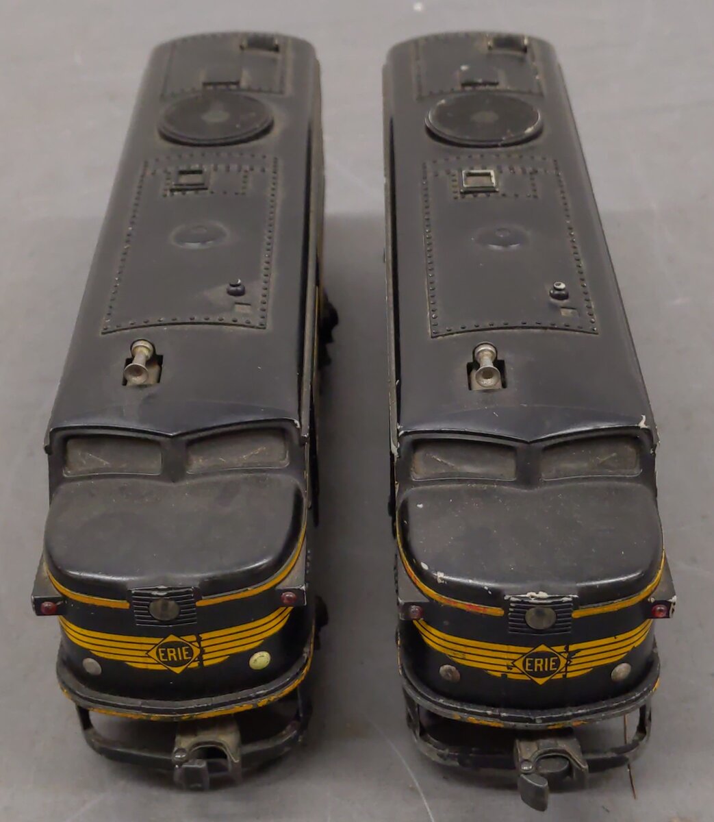 Lionel 2032 Vintage O Erie Alco AA Diesel Locomotive Set VG