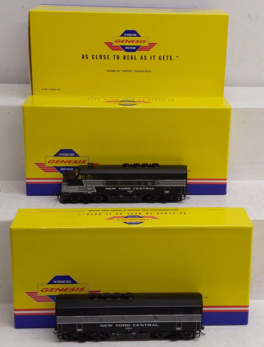 Athearn OG2500B HO Scale New York Central F3A/F3B Locomotive Set #1622 & #2413 EX/Box