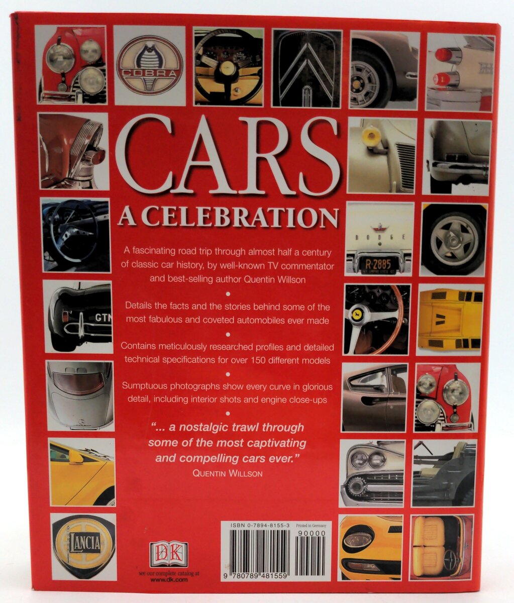 DK Cars A Celebration - Quentin Willson Hard Cover LN