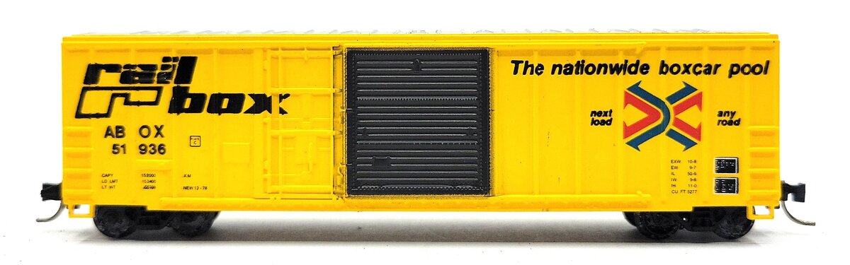 Roundhouse 8231 N Scale Railbox 50' Box Car #51936 EX/Box
