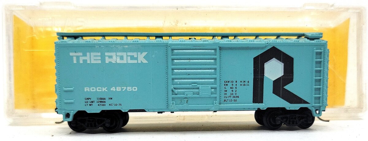 Atlas 3416 N Scale The Rock 50' Boxcar #48750 LN/Box