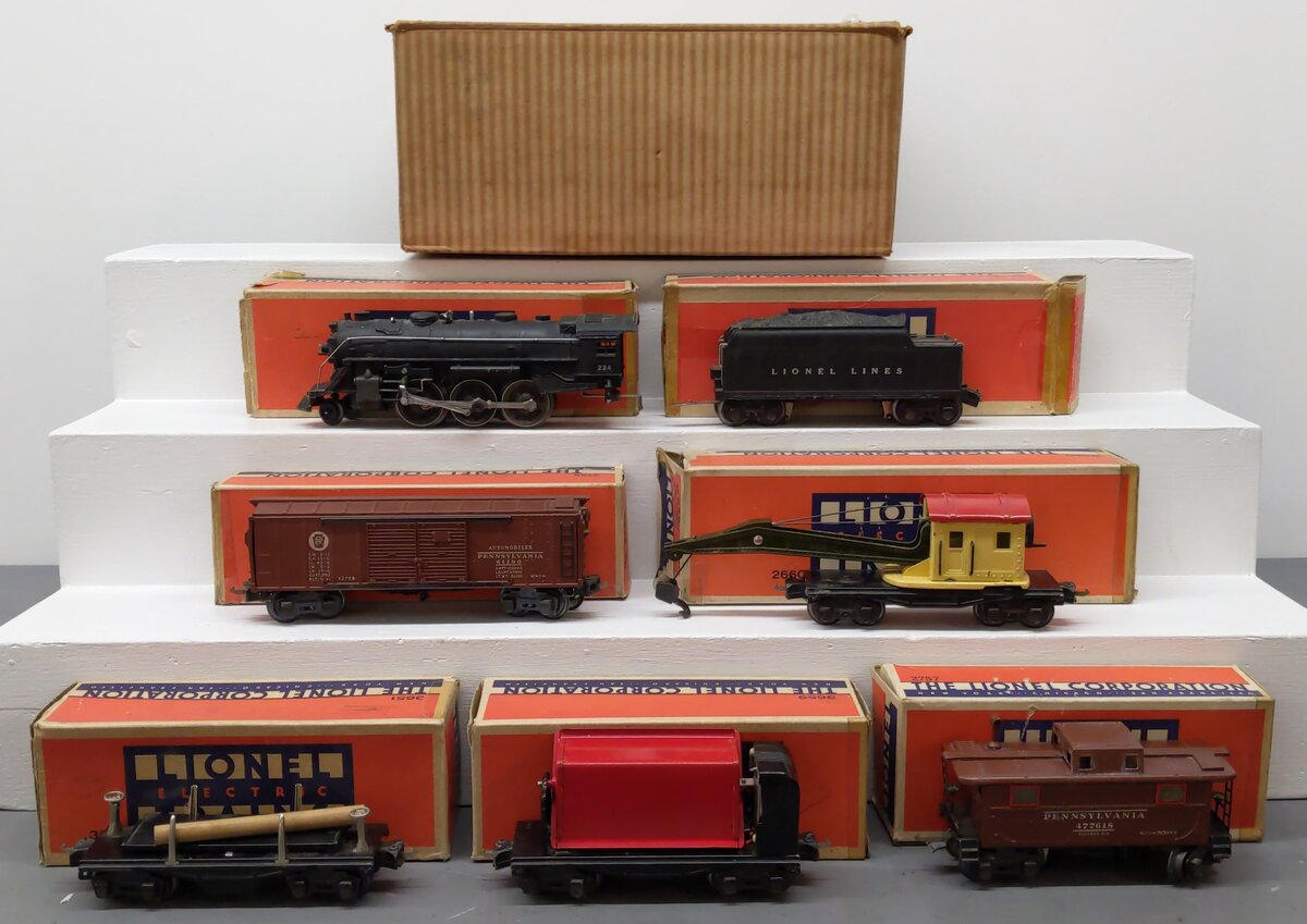 Lionel 845W Vintage O Gauge Freight Train Outfit with Remote Control Whistle VG/Box