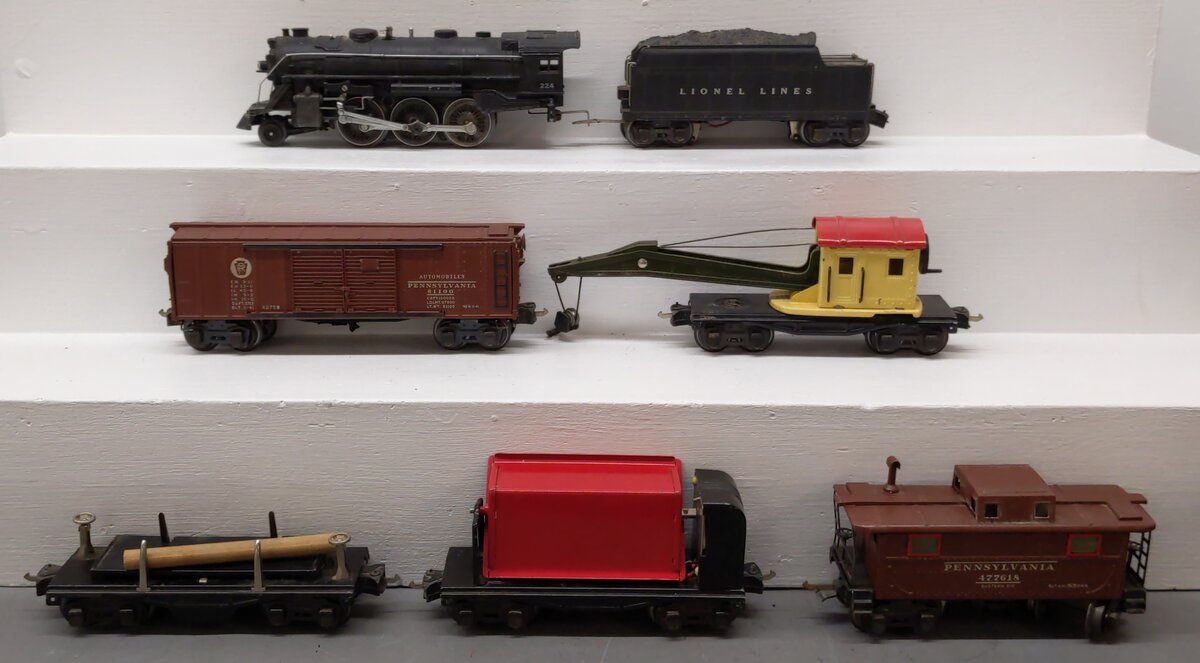 Lionel 845W Vintage O Gauge Freight Train Outfit with Remote Control Whistle VG/Box