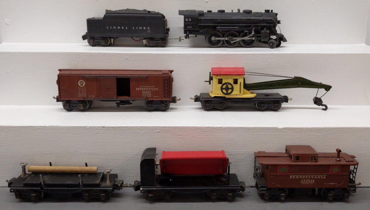 Lionel 845W Vintage O Gauge Freight Train Outfit with Remote Control Whistle VG/Box