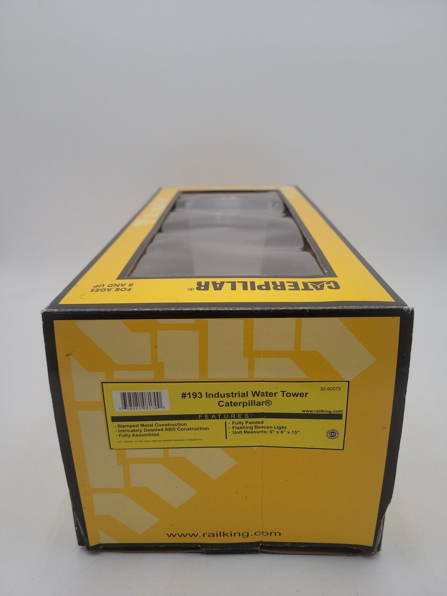 MTH 30-90075 O / 027 Gauge Caterpillar #193 Industrial Water Tower LN/Box