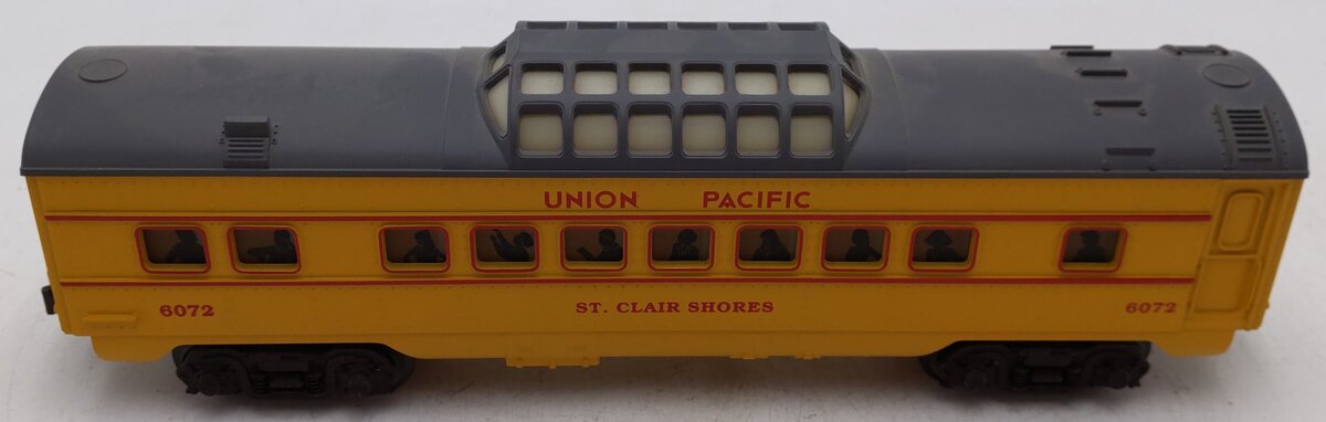 Lionel 6-16072 O Gauge Union Pacific "St. Clair Shores" Vista Dome Car #6072 EX