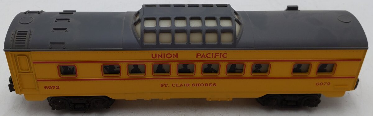 Lionel 6-16072 O Gauge Union Pacific "St. Clair Shores" Vista Dome Car #6072 EX