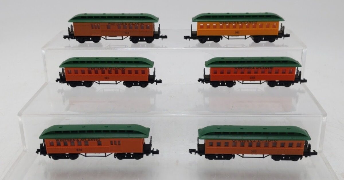 Arnold N Scale Assorted Western & Atlantic Passenger Cars [6] EX