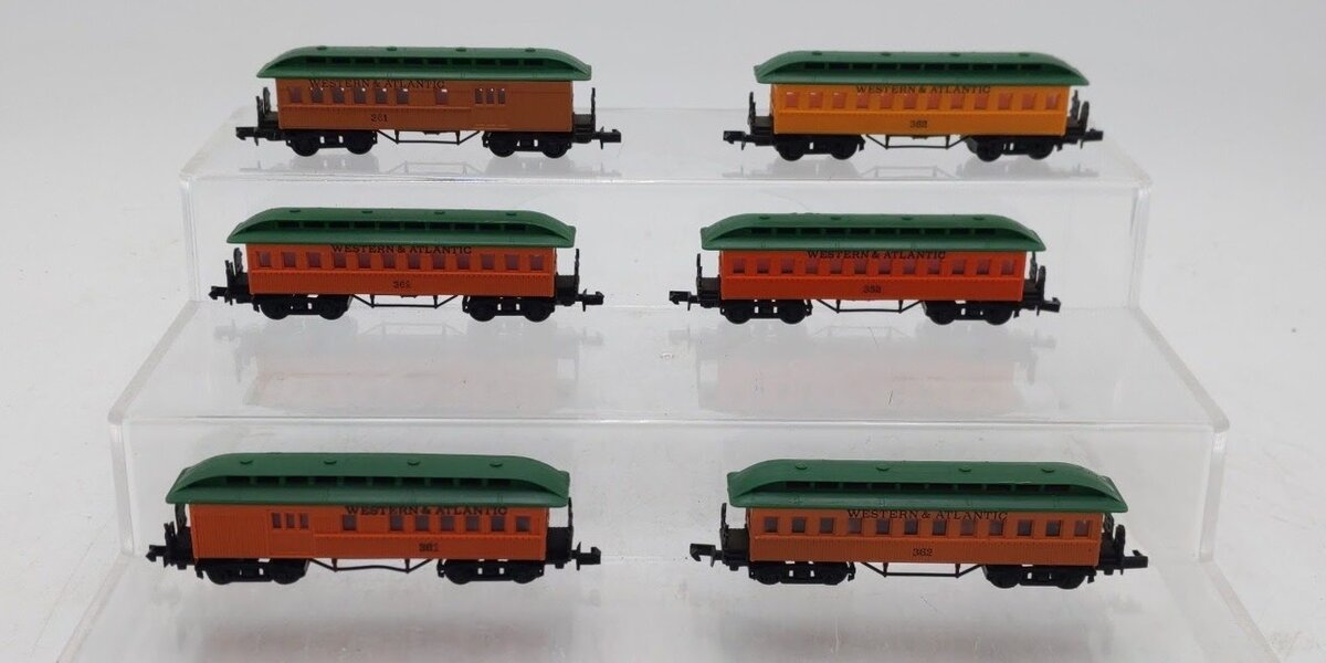 Arnold N Scale Assorted Western & Atlantic Passenger Cars [6] EX