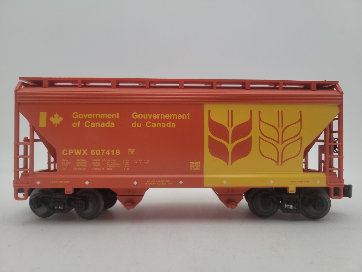 Lionel 6-26483 O Gauge Government of Canada ACF 2 Bay Hopper EX