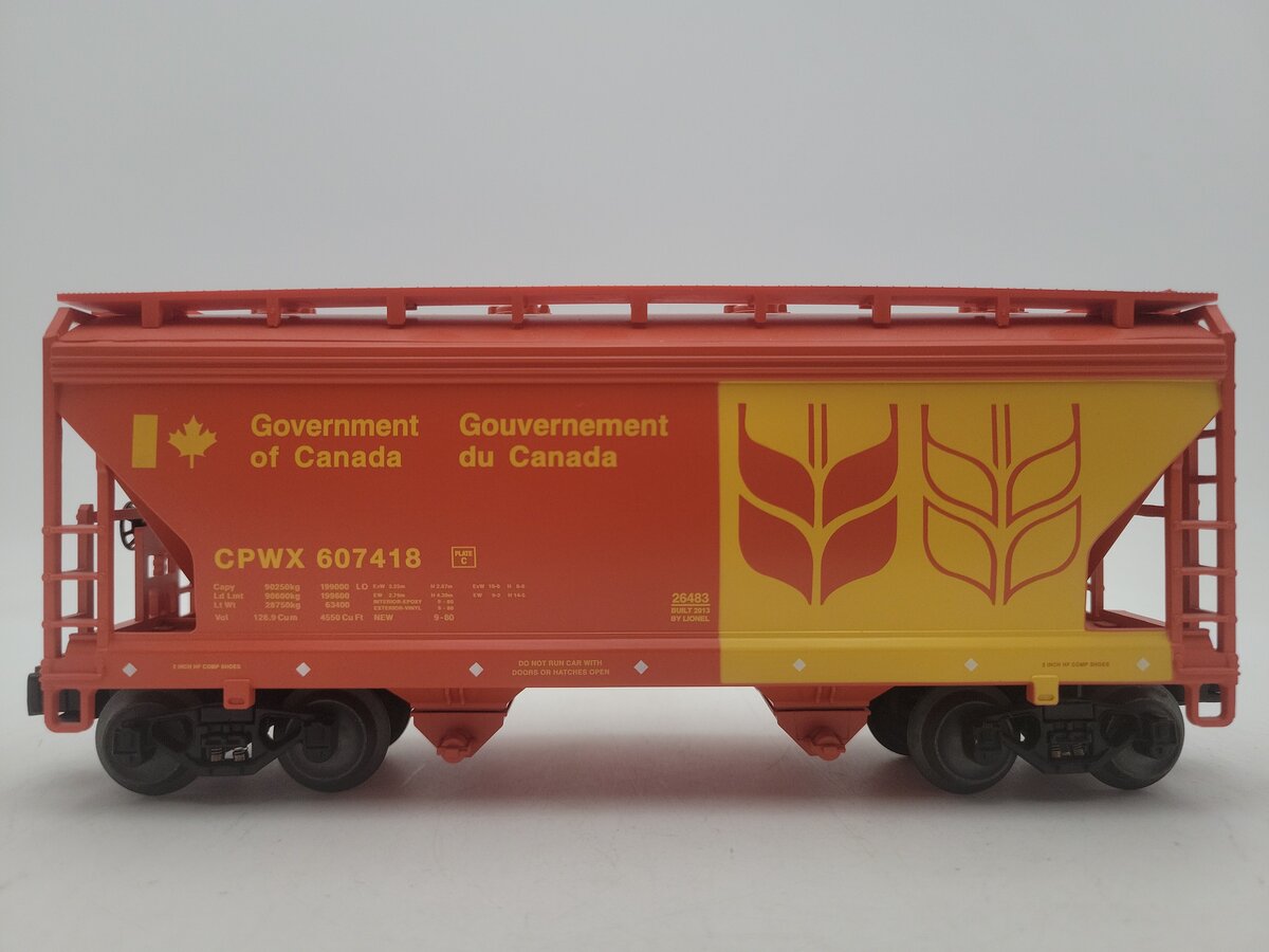 Lionel 6-26483 O Gauge Government of Canada ACF 2 Bay Hopper EX