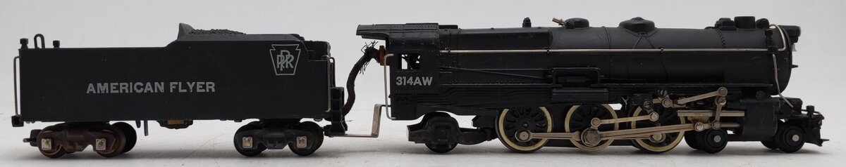 American Flyer 314AW Vintage S Steam Locomotive & Tender VG