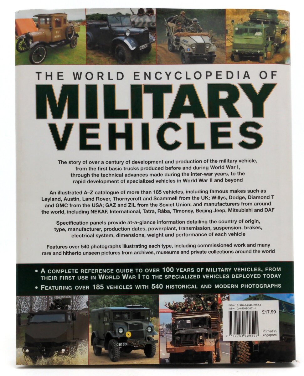 Lorenz Books 0-7548-2052-1 The World Encyclopedia of Military Vehicles- Pat Ware LN