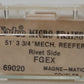 Micro-Trains 06900020 N FGEX 51' 3 3/4" Rivet Side Mechanical Reefer #10201 EX/Box