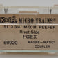 Micro-Trains 06900020 N FGEX 51' 3 3/4" Rivet Side Mechanical Reefer #10203 EX/Box