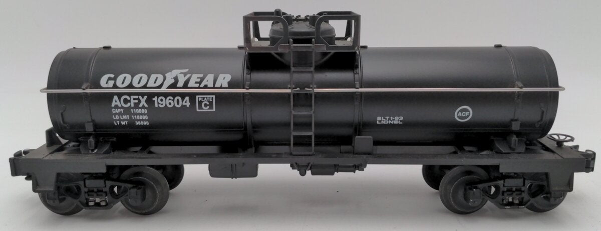 Lionel 6-19604 O Gauge Goodyear Single Dome Tank Car EX