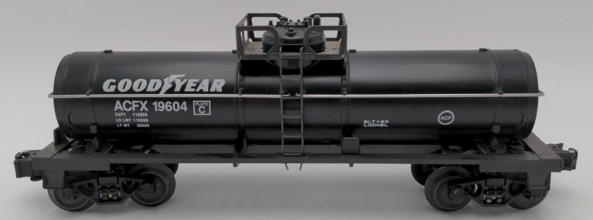 Lionel 6-19604 O Gauge Goodyear Single Dome Tank Car EX