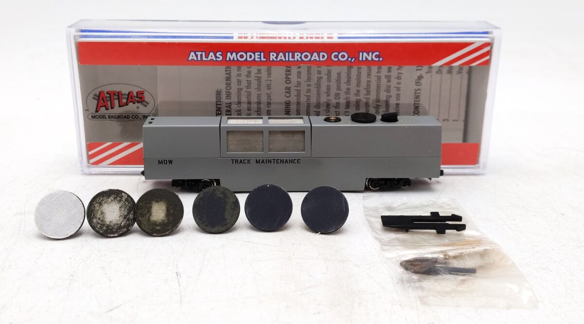 Atlas 32551 N Scale Maintenance of Way Track Cleaning Car EX/Box