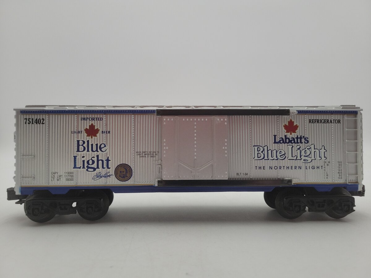 K-Line K751402 O Gauge Labatt's Blue Lite Classic Reefer EX