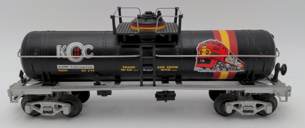 K-Line K90003 O Gauge K-Line Collectors Club Black Single Dome Tank Car EX