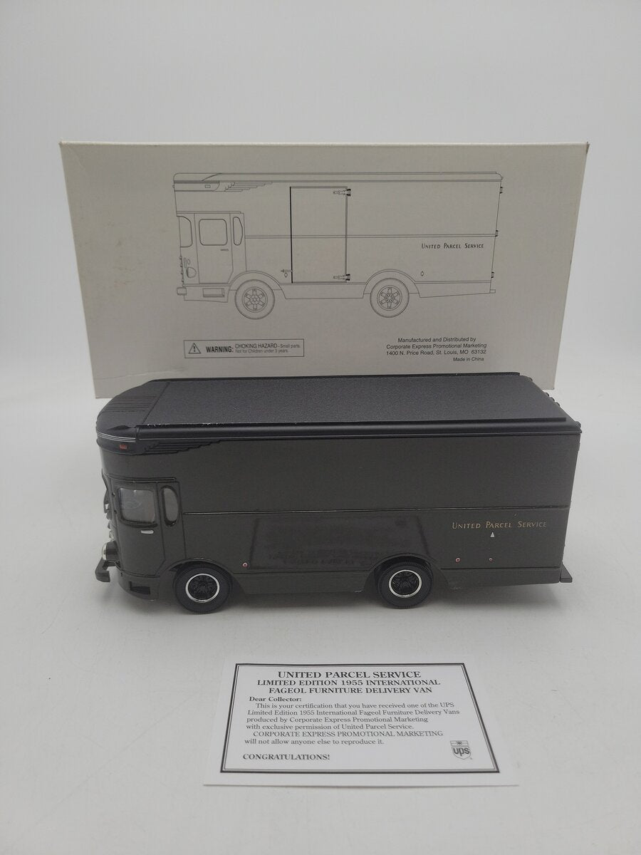 Corporate Express UP1955 1:28 Scale UPS 1955 Fageol Furniture Delivery Van EX/Box