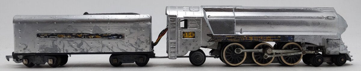 American Flyer 356 Vintage S Silver Bullet 4-6-2 Steam Loco & Tender-Chrome