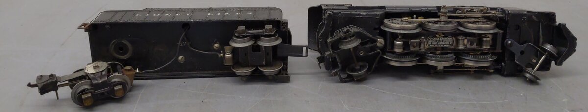 Lionel 675 Vintage O 2-6-2 Prairie Diecast Steam Loco with 2235W Tender VG