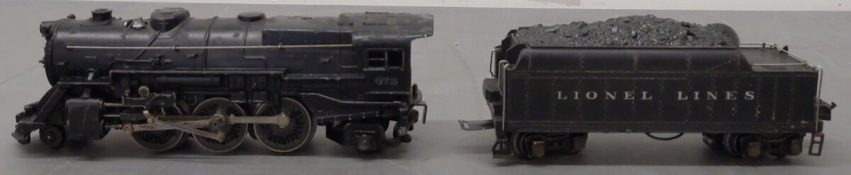 Lionel 675 Vintage O 2-6-2 Prairie Diecast Steam Loco with 2235W Tender VG