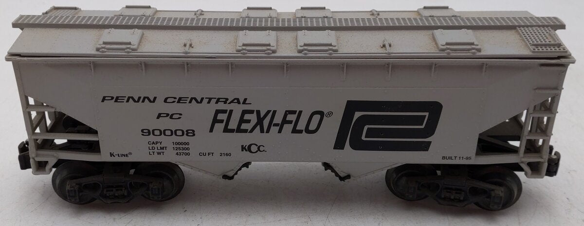 K-Line K90008 O Gauge Penn Central Flex-Flo 2-Bay Hopper EX