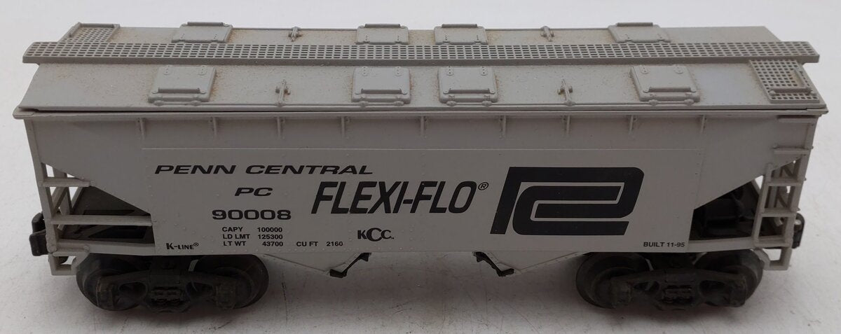 K-Line K90008 O Gauge Penn Central Flex-Flo 2-Bay Hopper EX