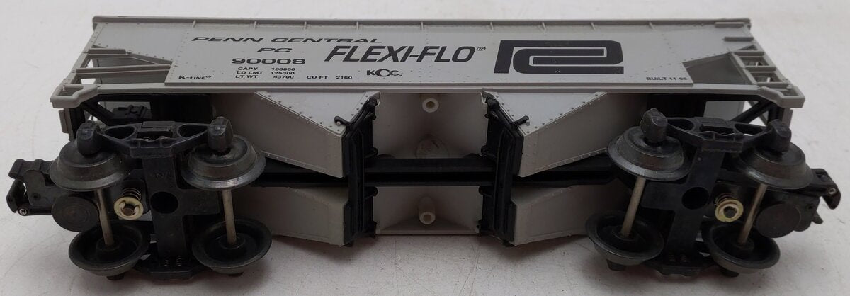 K-Line K90008 O Gauge Penn Central Flex-Flo 2-Bay Hopper EX