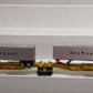 Lionel 6-16322 O Gauge TTUX Flatcar with 2 Sealand Trailers #16321, #16322 EX