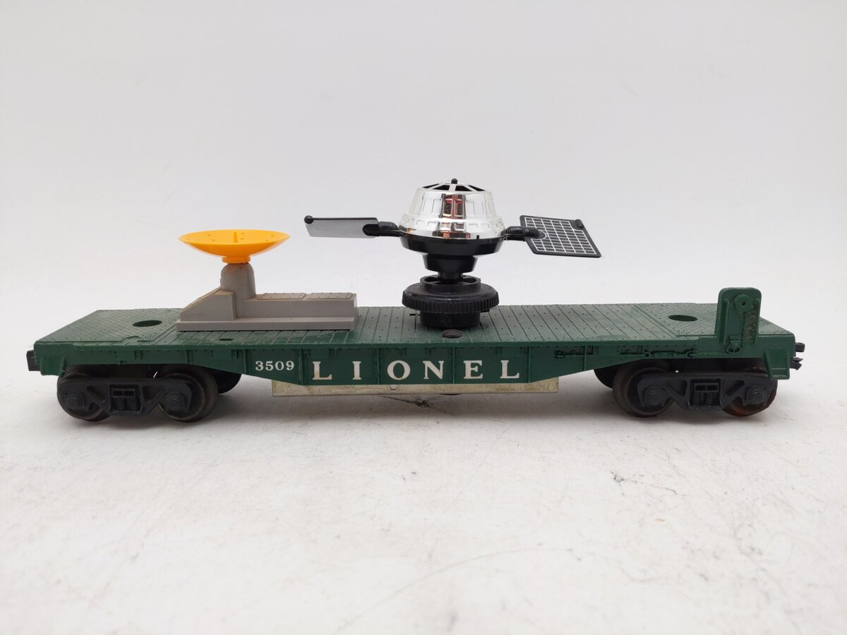 Lionel 3509 Vintage O Operating Satellite Launching Car VG