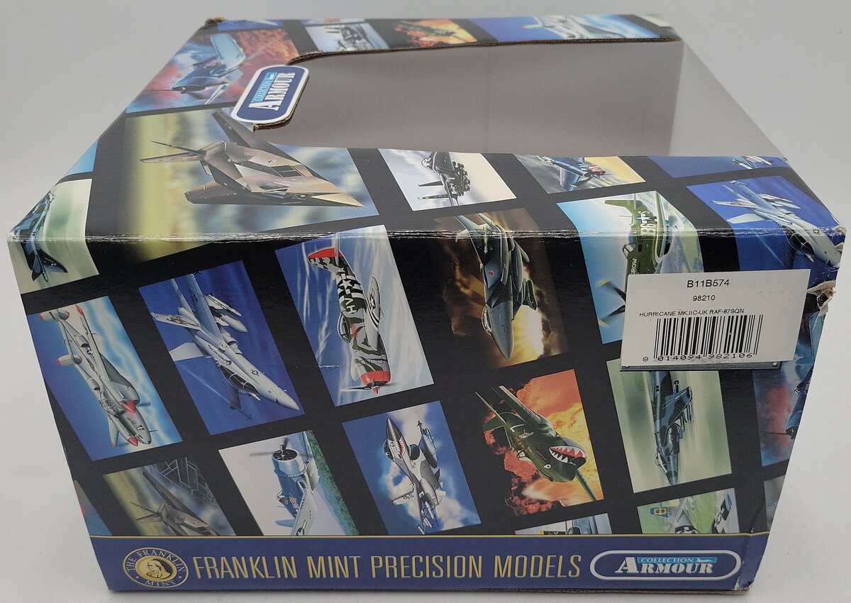 Franklin Mint B11B574 1/48 Diecast Hurricane MK2 C RAF 87 Sqn EX/Box