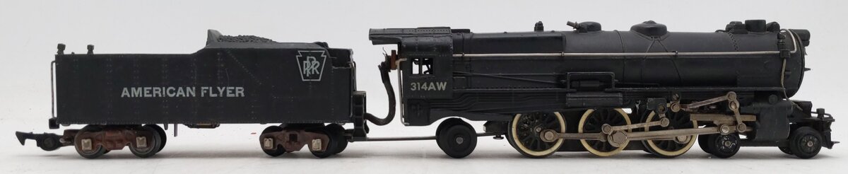 American Flyer 314AW Vintage S Steam Locomotive & Tender VG