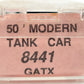 Roundhouse 8441 N Scale GATX 50' Modern Tank Car #52600 EX/Box