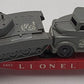 Lionel 6803 Vintage O Flatcar w/ USMC Tank & Sound Truck VG