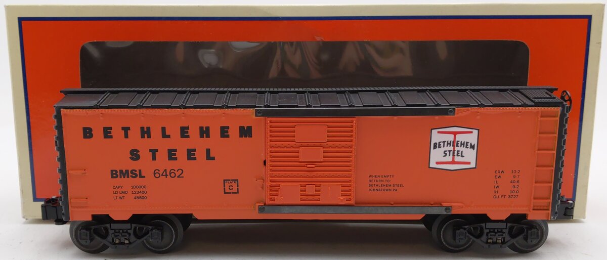 Lionel 6462 O Gauge Bethlehem Steel Box Car (Custom Painted) EX/Box
