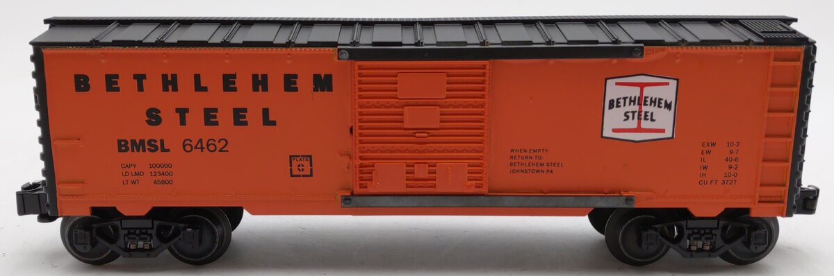 Lionel 6462 O Gauge Bethlehem Steel Box Car (Custom Painted) EX/Box