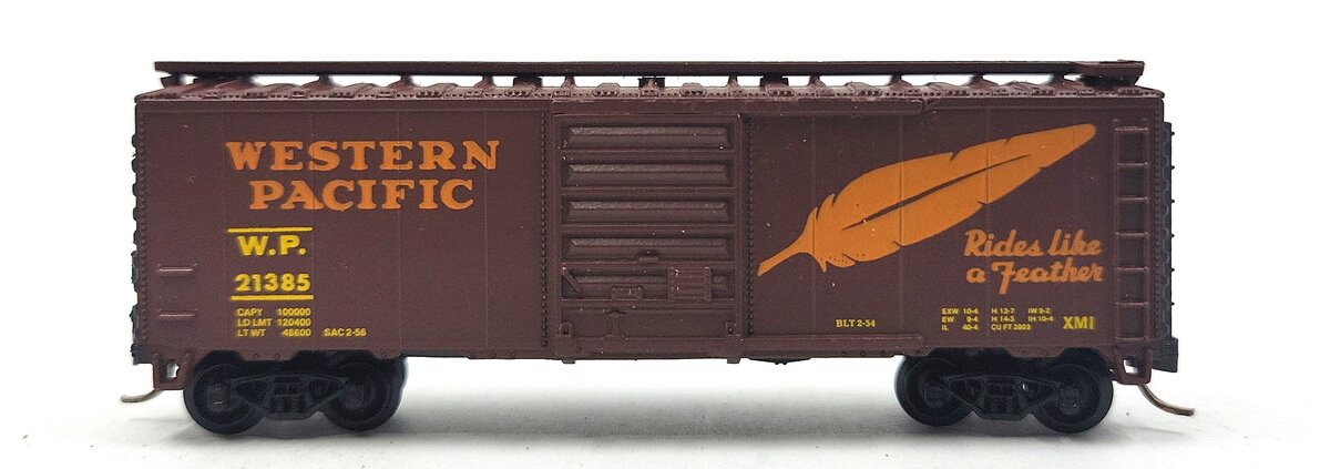 Atlas 3432 N Scale Western Pacific 40' Boxcar #21385 LN/Box