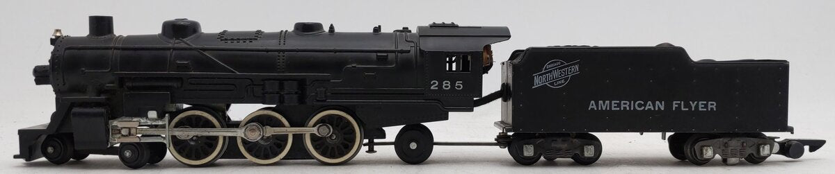 American Flyer 285 Vintage S 4-6-2 Pacific Steam Locomotive & Tender VG