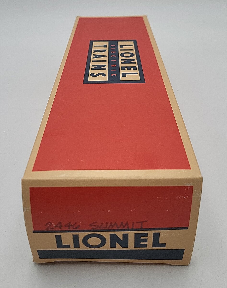 Lionel 2446 Vintage O Lionel Lines Summit Solid Red Stripe Observation Car VG/Box