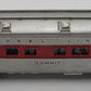 Lionel 2446 Vintage O Lionel Lines Summit Solid Red Stripe Observation Car VG/Box