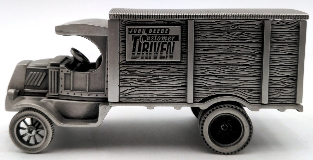 SpecCast Cust-157 Pewter Customer Driven John Deere Delivery Truck NEW