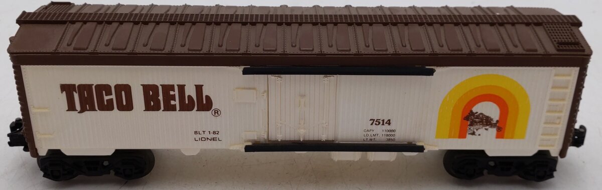 Lionel 6-7514 O Gauge Taco Bell Refrigerator Car EX