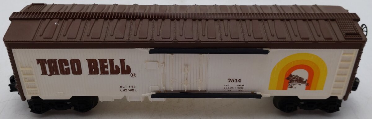 Lionel 6-7514 O Gauge Taco Bell Refrigerator Car EX