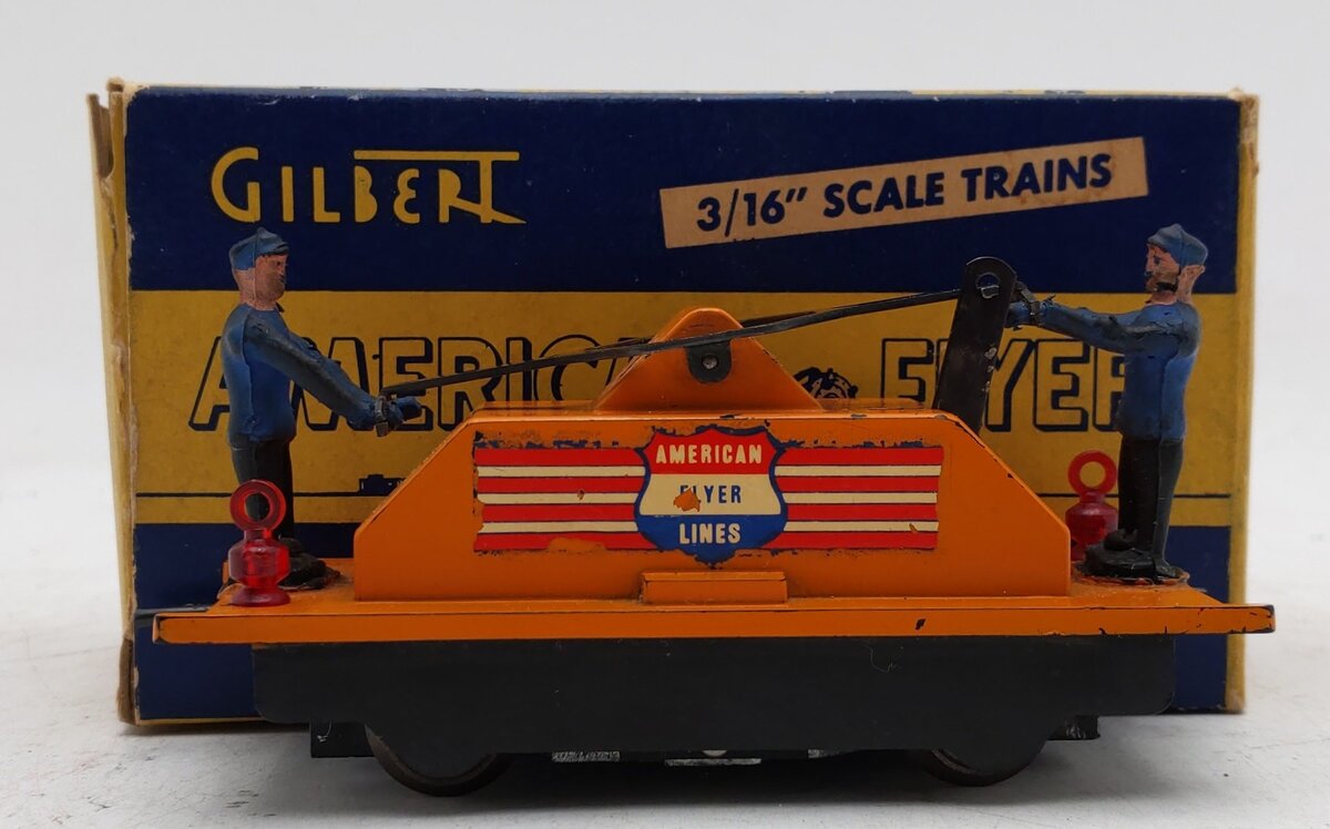 American Flyer 742 Vintage S AFL Motorized Handcar w/ Reverse VG/Box