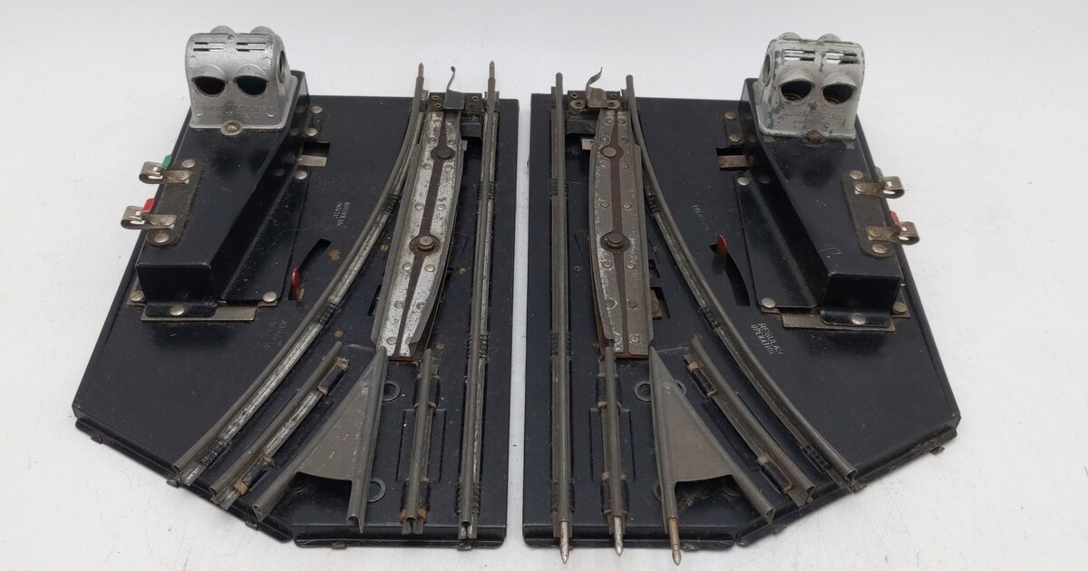 American Flyer 688 Vintage O Gauge Remote Control Track Switches (Pair) VG